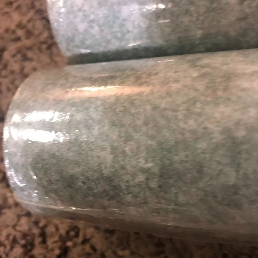 Vintage International Wallcoverings Wallpaper NEW 2 Bolts Green Cream Slight Gra